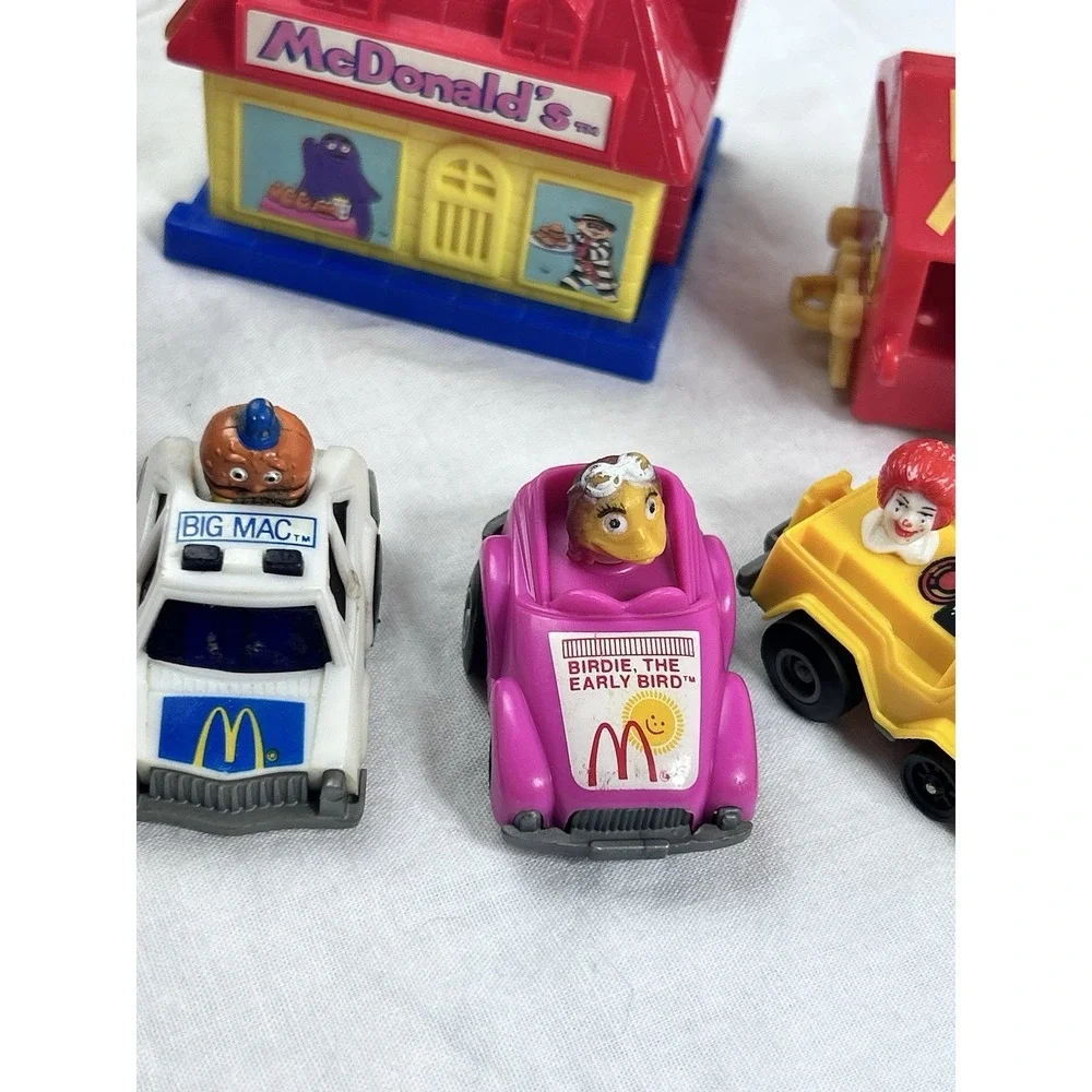 vintage mcdonalds Themed happy meal toys Fry Guy Ronald Birdie Cars